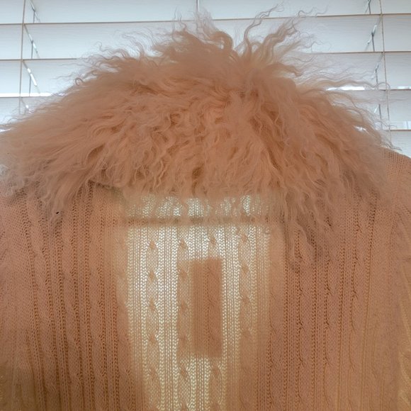 Michael Kors Mongolian shearling-trimmed cardigan - Picture 5 of 7